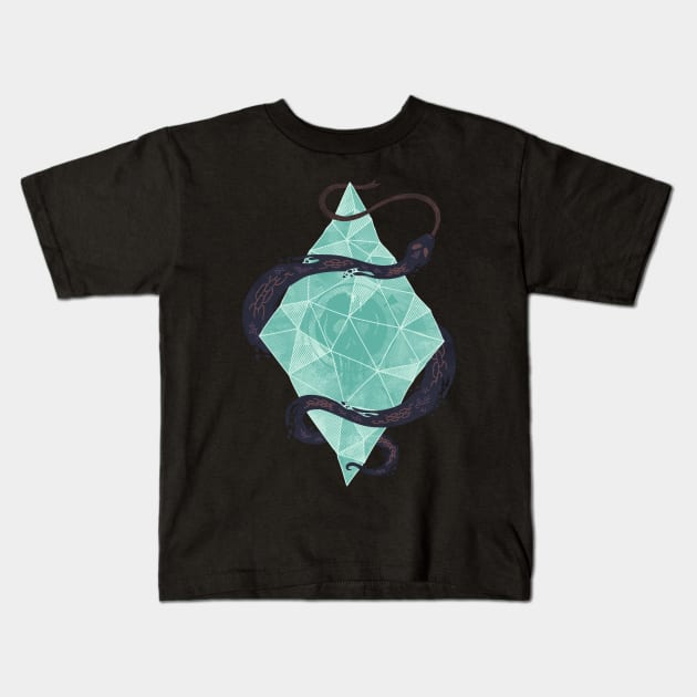 Mystic Crystal Kids T-Shirt by againstbound